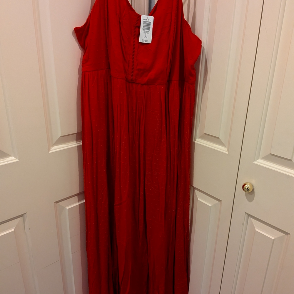Torrid Vibrant Red Maxi Dress - Picture 2 of 4